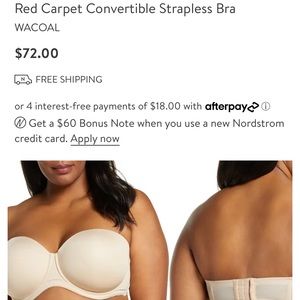 Wacoal Red Carpet Strapless Bra, 32DDD